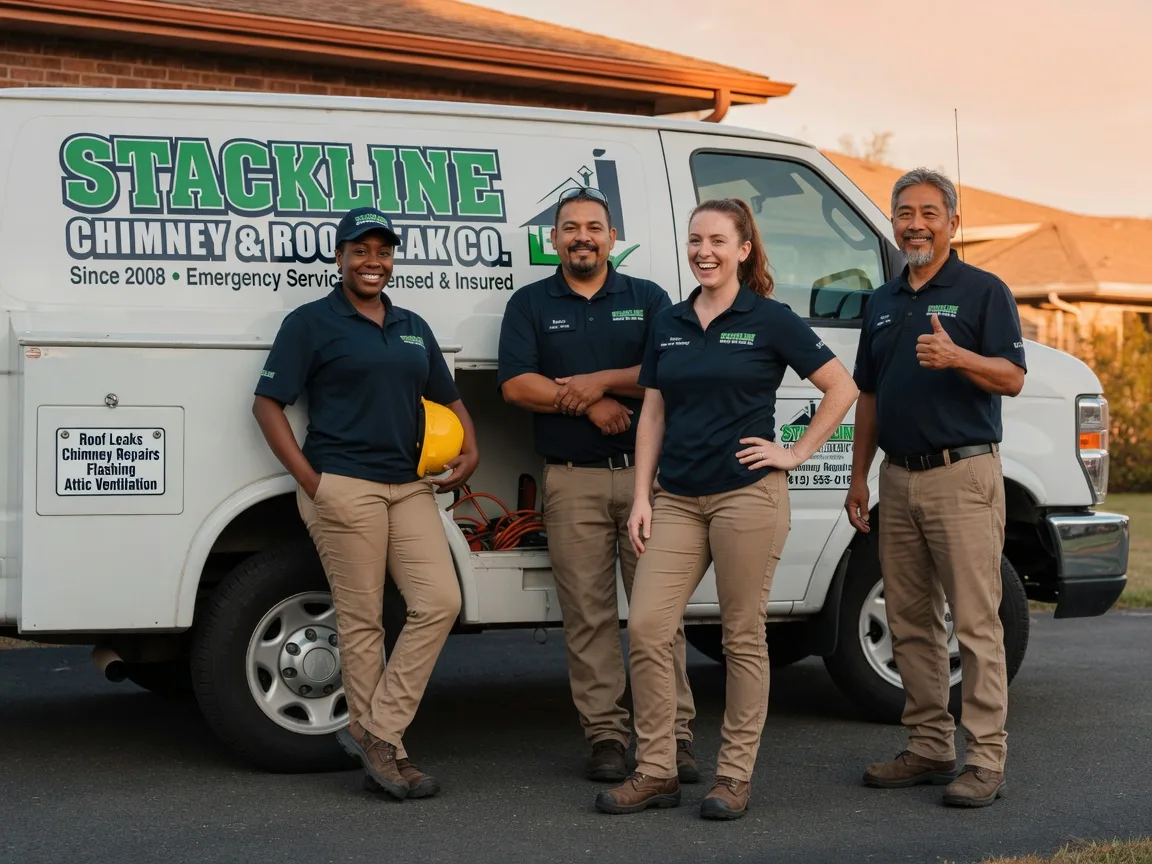 Chimney flashing repair company in Trenton, TX